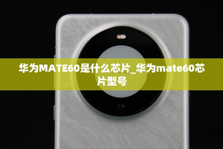 华为MATE60是什么芯片_华为mate60芯片型号