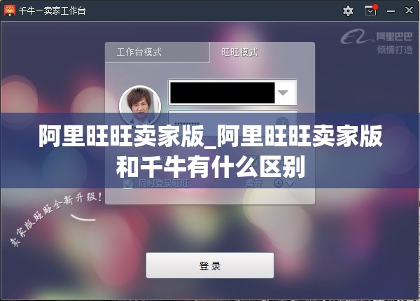 阿里旺旺卖家版_阿里旺旺卖家版和千牛有什么区别