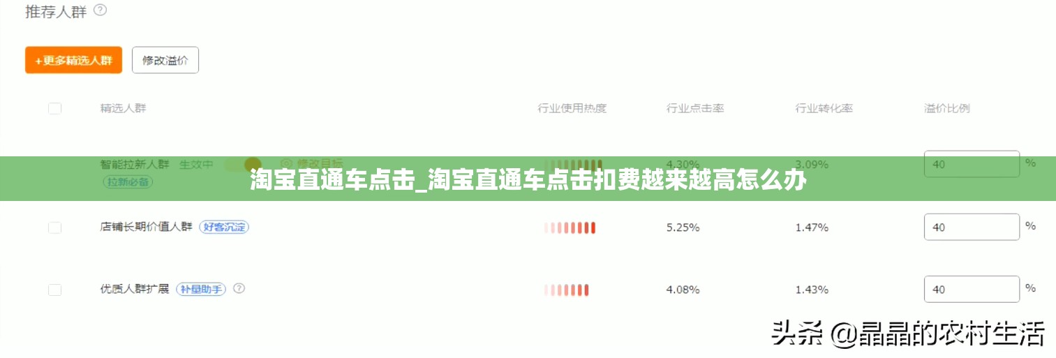 淘宝直通车点击_淘宝直通车点击扣费越来越高怎么办