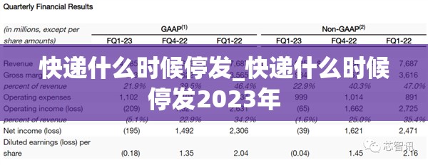 快递什么时候停发_快递什么时候停发2023年