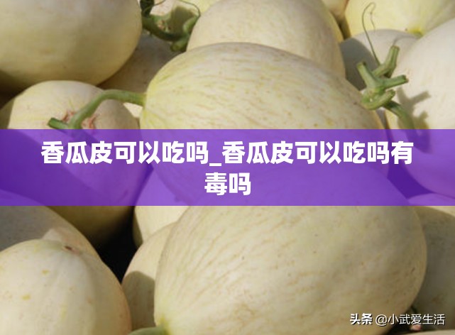 香瓜皮可以吃吗_香瓜皮可以吃吗有毒吗