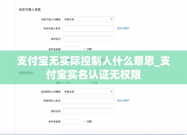 支付宝无实际控制人什么意思_支付宝实名认证无权限