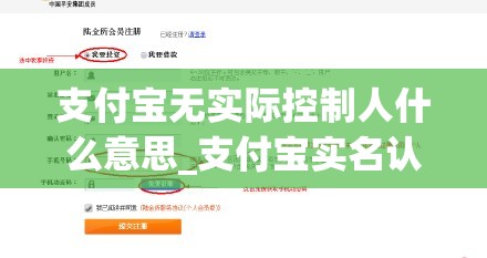 支付宝无实际控制人什么意思_支付宝实名认证无权限