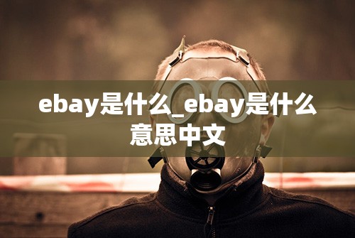 ebay是什么_ebay是什么意思中文