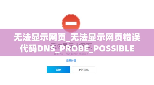 无法显示网页_无法显示网页错误代码DNS_PROBE_POSSIBLE