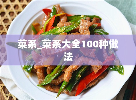 菜系_菜系大全100种做法