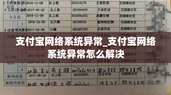 支付宝网络系统异常_支付宝网络系统异常怎么解决