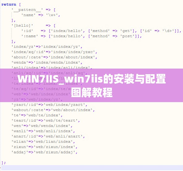 WIN7IIS_win7iis的安装与配置图解教程