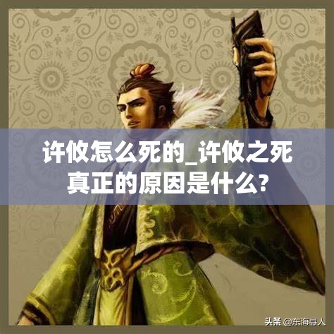 许攸怎么死的_许攸之死真正的原因是什么?