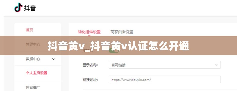 抖音黄v_抖音黄v认证怎么开通