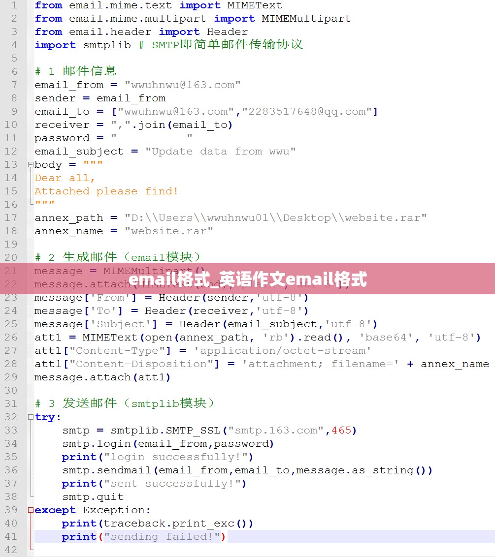 email格式_英语作文email格式