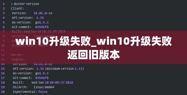 win10升级失败_win10升级失败返回旧版本