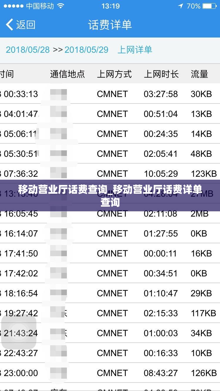 移动营业厅话费查询_移动营业厅话费详单查询