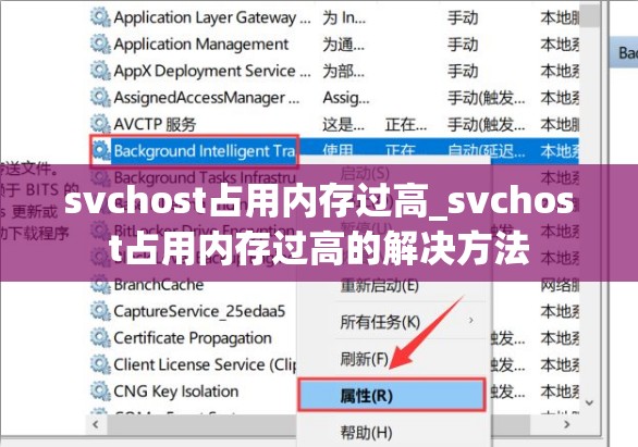 svchost占用内存过高_svchost占用内存过高的解决方法