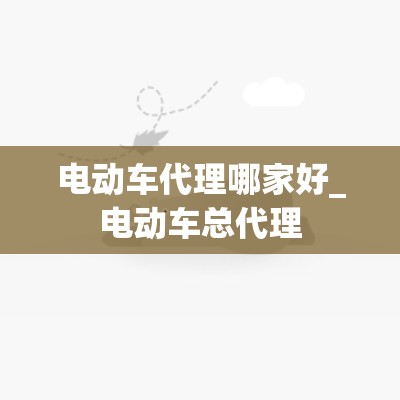 电动车代理哪家好_电动车总代理