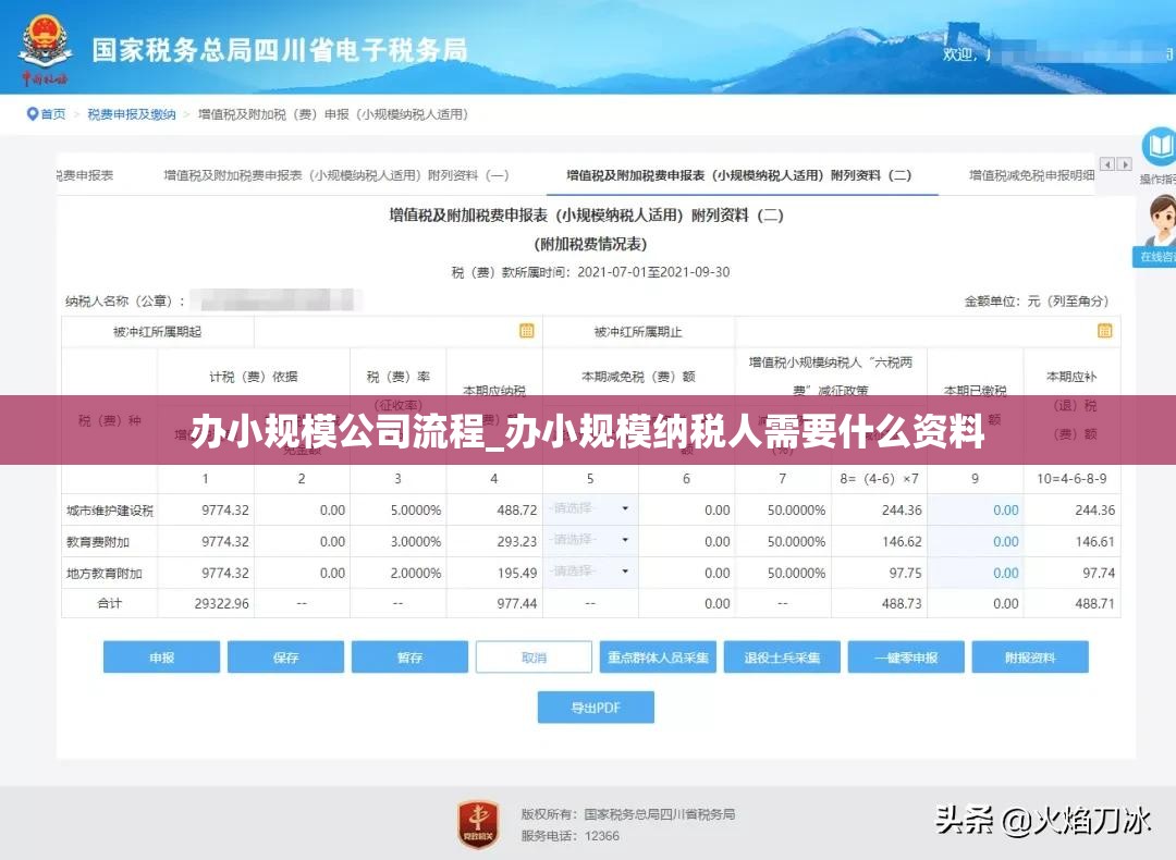 办小规模公司流程_办小规模纳税人需要什么资料