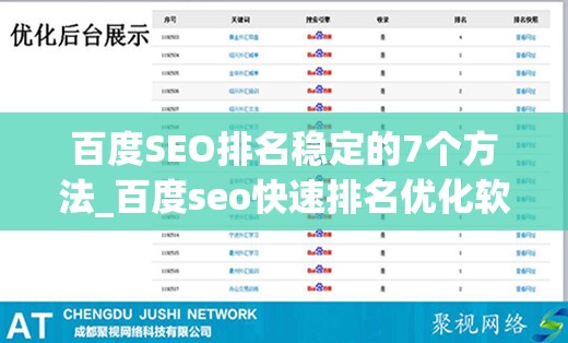 百度SEO排名稳定的7个方法_百度seo快速排名优化软件