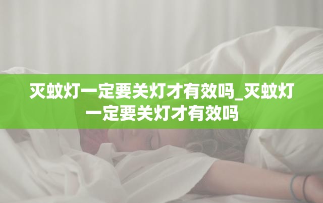 灭蚊灯一定要关灯才有效吗_灭蚊灯一定要关灯才有效吗