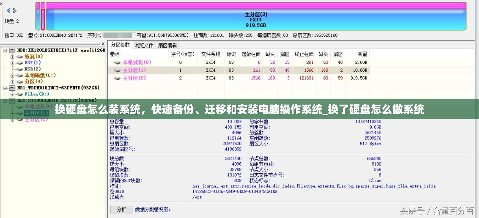 换硬盘怎么装系统，快速备份、迁移和安装电脑操作系统_换了硬盘怎么做系统