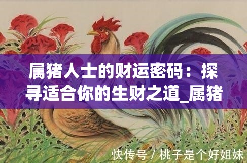 属猪人士的财运密码：探寻适合你的生财之道_属猪人的财运在哪里