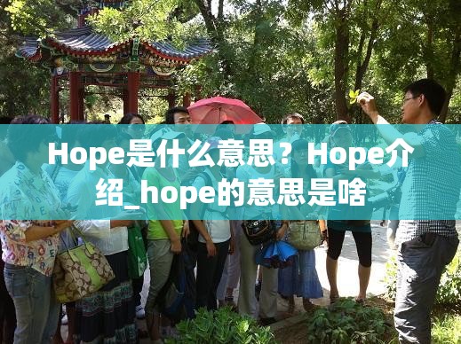 Hope是什么意思？Hope介绍_hope的意思是啥