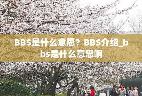 BBS是什么意思？BBS介绍_bbs是什么意思啊