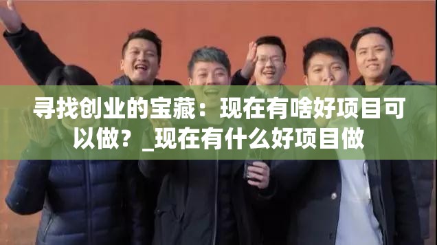 寻找创业的宝藏：现在有啥好项目可以做？_现在有什么好项目做